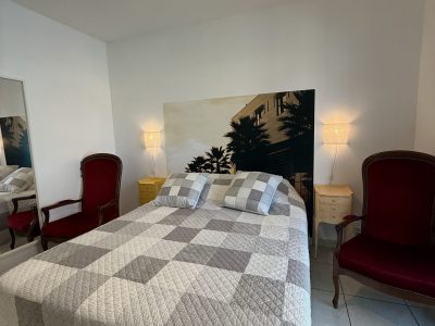 chambre du gîte la tintaine villa maimona à balaruc les bains