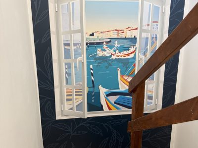 descente des escaliers chambres d'hôtes villa maimona balaruc les bains